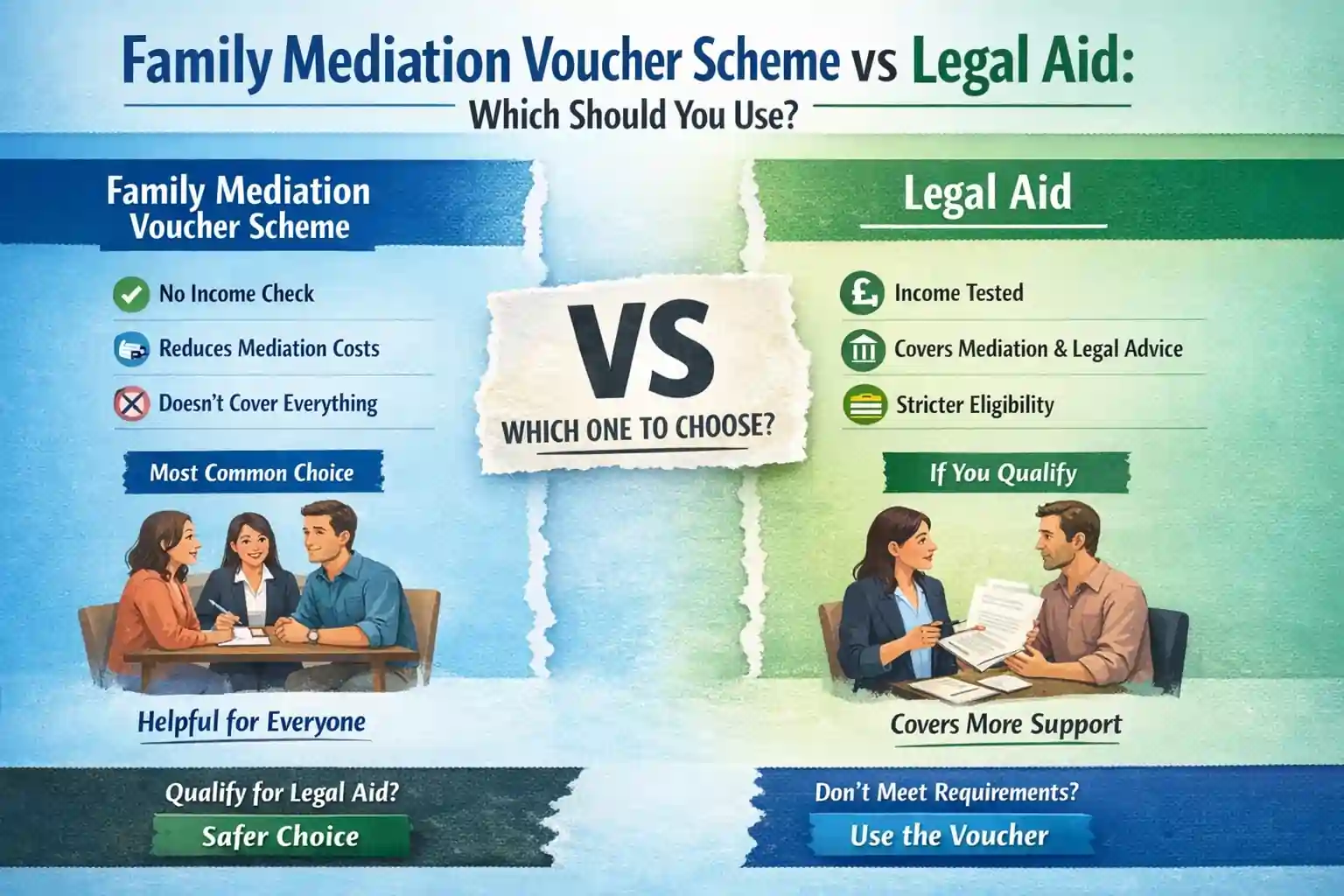 Family Mediation Voucher Scheme vs Legal Aid: Which Should You Use Chester?